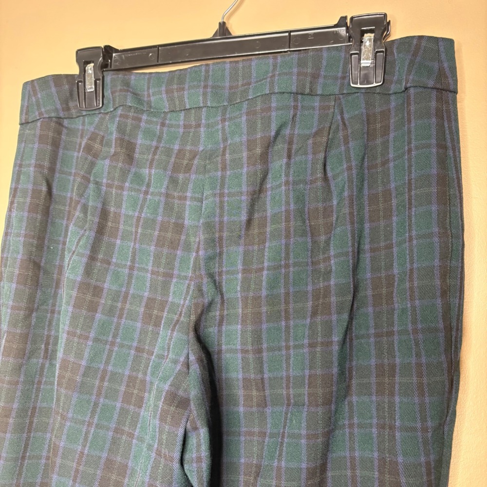 Talbots Signature Plaid Ankle Pants Womens 10 Career Preppy Business Casual - Picture 7 of 9